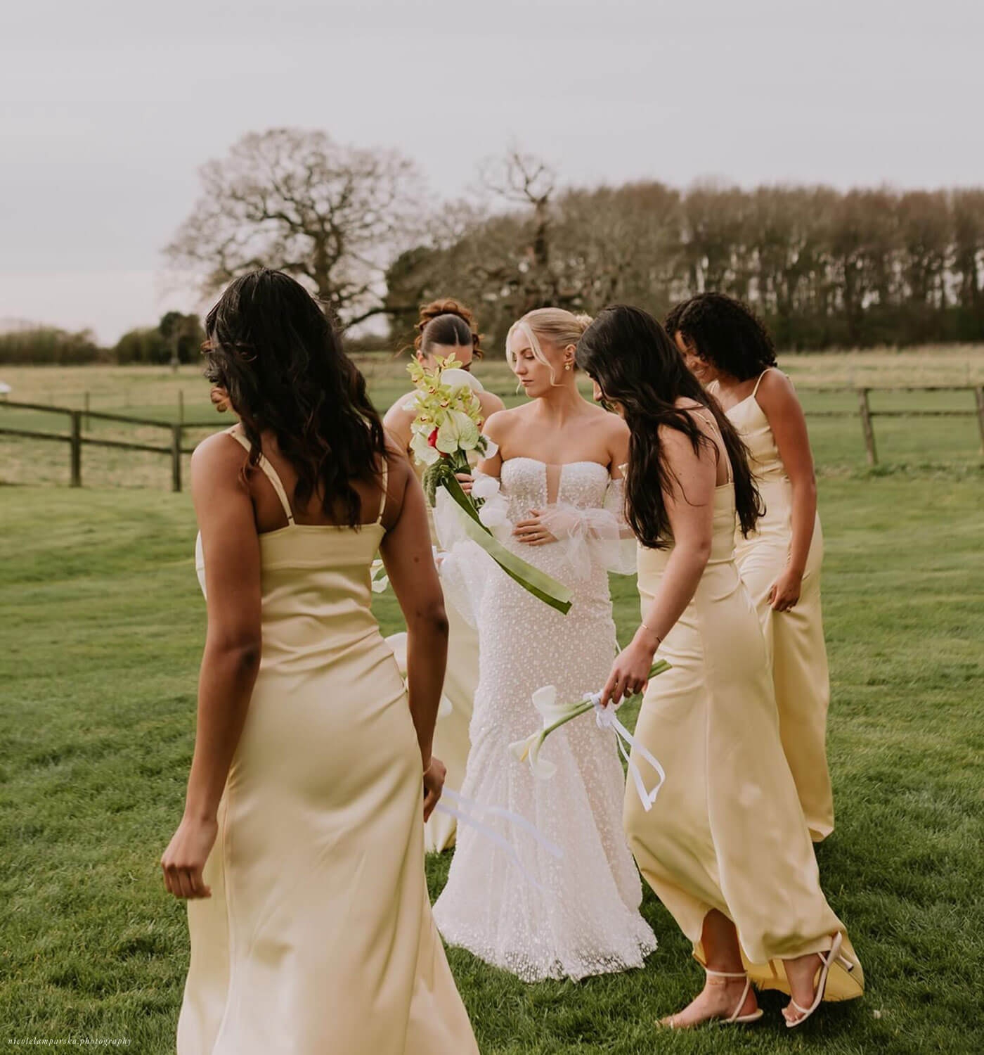 Photo of the real bride and groom friends