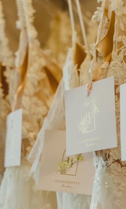 Photo of the bridal gowns