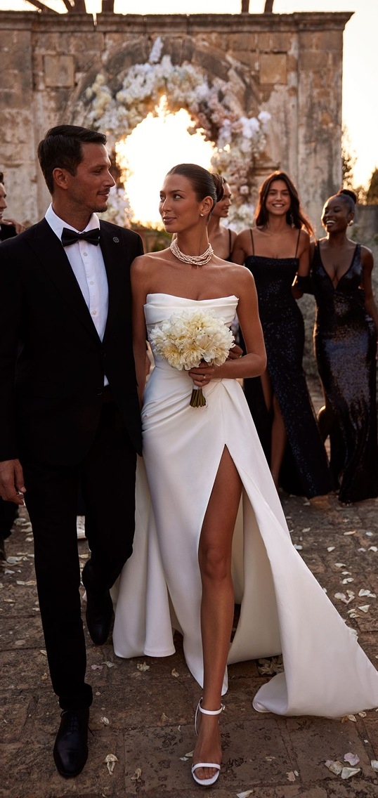 Photo of the real bride and groom