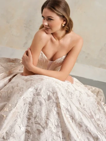Maggie Sottero DERRICK MARIE #5 All Ivory (gown with Ivory Illusion) thumbnail