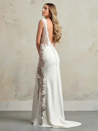 Maggie Sottero NAVI #1 All Ivory (gown with Ivory Illusion) thumbnail