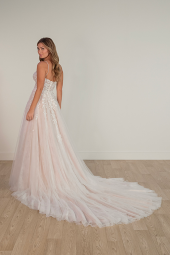 Stella York SY8105 #1 (IV-BC) Ivory Lace and Tulle over Biscotti Gown thumbnail