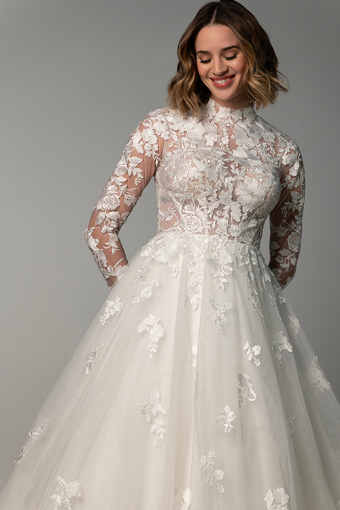 Stella York SY8126 #2 (IV-IV) Ivory Lace and Tulle over Ivory Gown thumbnail