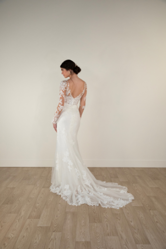 Stella York 7867 #1 (IVIV-PL) Ivory Lace & Tulle over Ivory Gown w Porcelain Tulle Illusion thumbnail