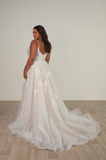 Stella York 8041 #1 default (IV-IV) IVORY LACE TULLE AND ROYAL ORGANZA OVER IVORY GOWN thumbnail