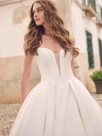 Maggie Sottero Derrick #1 Ivory (gown with Natural Illusion) thumbnail