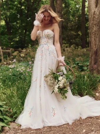 Maggie Sottero ZEPHYRINE #3 Multi over Blush (gown with Natural Illusion) thumbnail