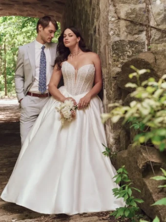 Maggie Sottero TINA #1 Ivory (gown with Natural Illusion) thumbnail