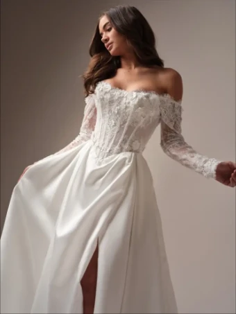 Maggie Sottero TAKERA LANE #0 default All Ivory (gown with Ivory Illusion) thumbnail