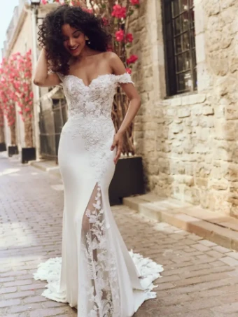 Rebecca Ingram ADELINE #0 default Ivory (gown with Natural Illusion) thumbnail