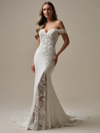 Rebecca Ingram ADELINE #4 default Ivory (gown with Natural Illusion) thumbnail