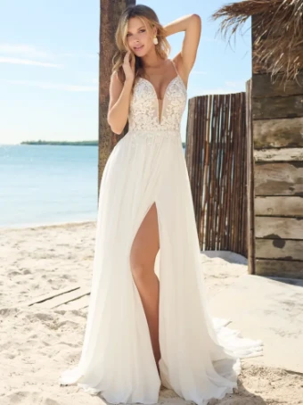 Rebecca Ingram Gayle #0 default Ivory (gown with Natural Illusion) thumbnail