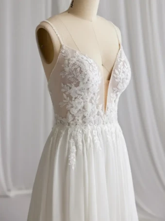 Rebecca Ingram Gayle #4 Ivory (gown with Natural Illusion) thumbnail