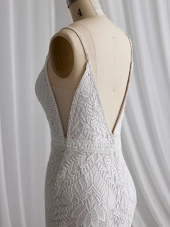 Rebecca Ingram Janine #4 Ivory (gown with Ivory Illusion) thumbnail