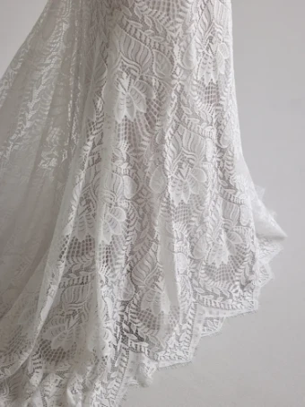 Rebecca Ingram Janine #5 Ivory (gown with Ivory Illusion) thumbnail