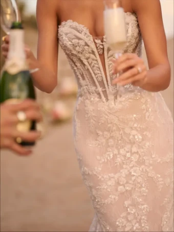 Maggie Sottero BENJIE ROYALE #1 Ivory over Blush (gown with Light Nude Illusion) thumbnail