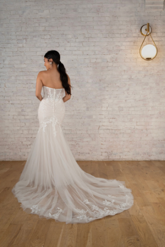 Stella York 7793 #1 (IV-AL) Ivory Lace and Tulle over Almond Gown thumbnail