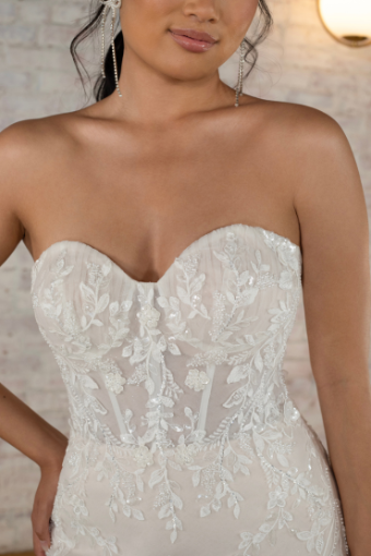 Stella York 7793 #2 default (IV-AL) Ivory Lace and Tulle over Almond Gown thumbnail