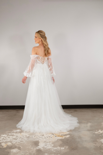 Essense of Australia D3906 #1 (IV-PL) Ivory Gown w Porcelain Tulle Illusion thumbnail