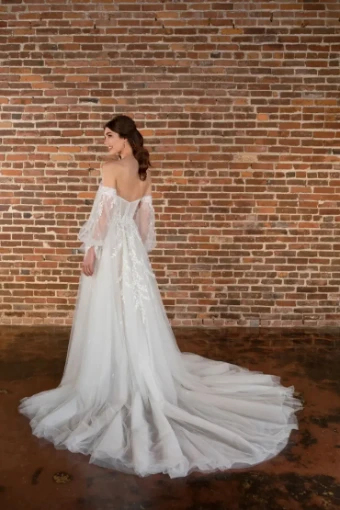 Essense of Australia D3787 #1 (IV-RUM) IVORY LACE TULLE AND ROYAL ORGANZA OVER RUM GOWN thumbnail