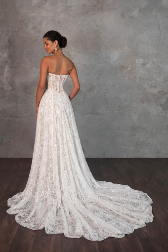 Essense of Australia D4176 #1 (IVIV-PL) IVR LCE & TLE OV IVR GWN W PLN TLE ILLUS SIDE TO BK BOD LININ thumbnail