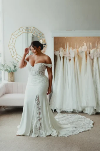 Rebecca Ingram ADELINE #0 default Ivory (gown with Natural Illusion) thumbnail