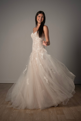 Stella York SY8205 #2 default (IV-BC) Ivory Lace and Tulle over Biscotti Gown thumbnail