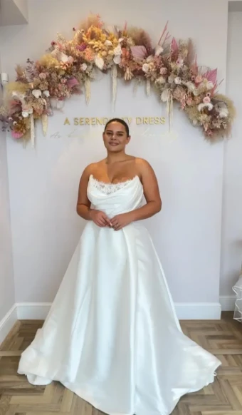 Morilee Rosalia #2 Ivory thumbnail