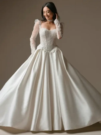 Maggie Sottero LONDON #0 default All Ivory (gown with Ivory Illusion) thumbnail