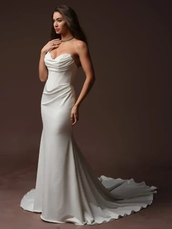 Maggie Sottero JUSTINA #3 All Ivory thumbnail