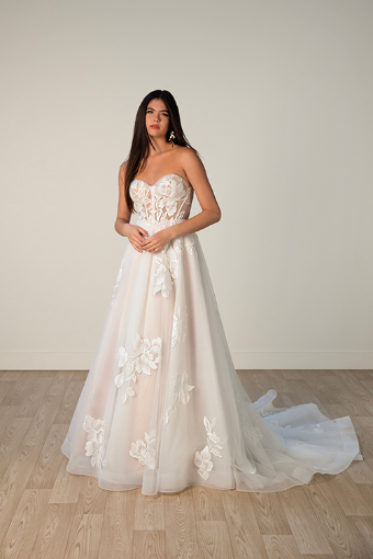 Stella York 7975 #2 default (IV-BC) IVORY LACE TULLE & ROYAL ORGANZA OVER BISCOTTI GOWN thumbnail