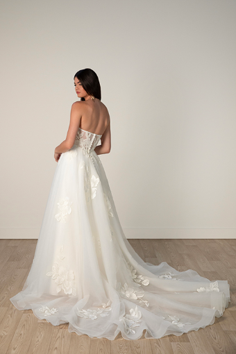 Stella York 7975 #1 (IV-BC) IVORY LACE TULLE & ROYAL ORGANZA OVER BISCOTTI GOWN thumbnail