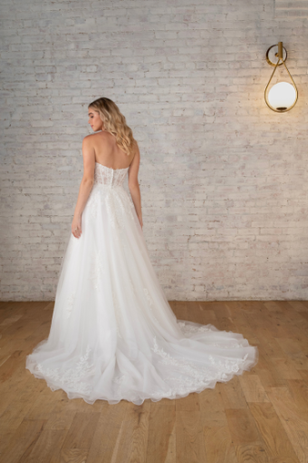 Stella York 7810 #2 (IV-BC) Ivory Lace Tulle and Regency Organza over Biscotti Gown thumbnail