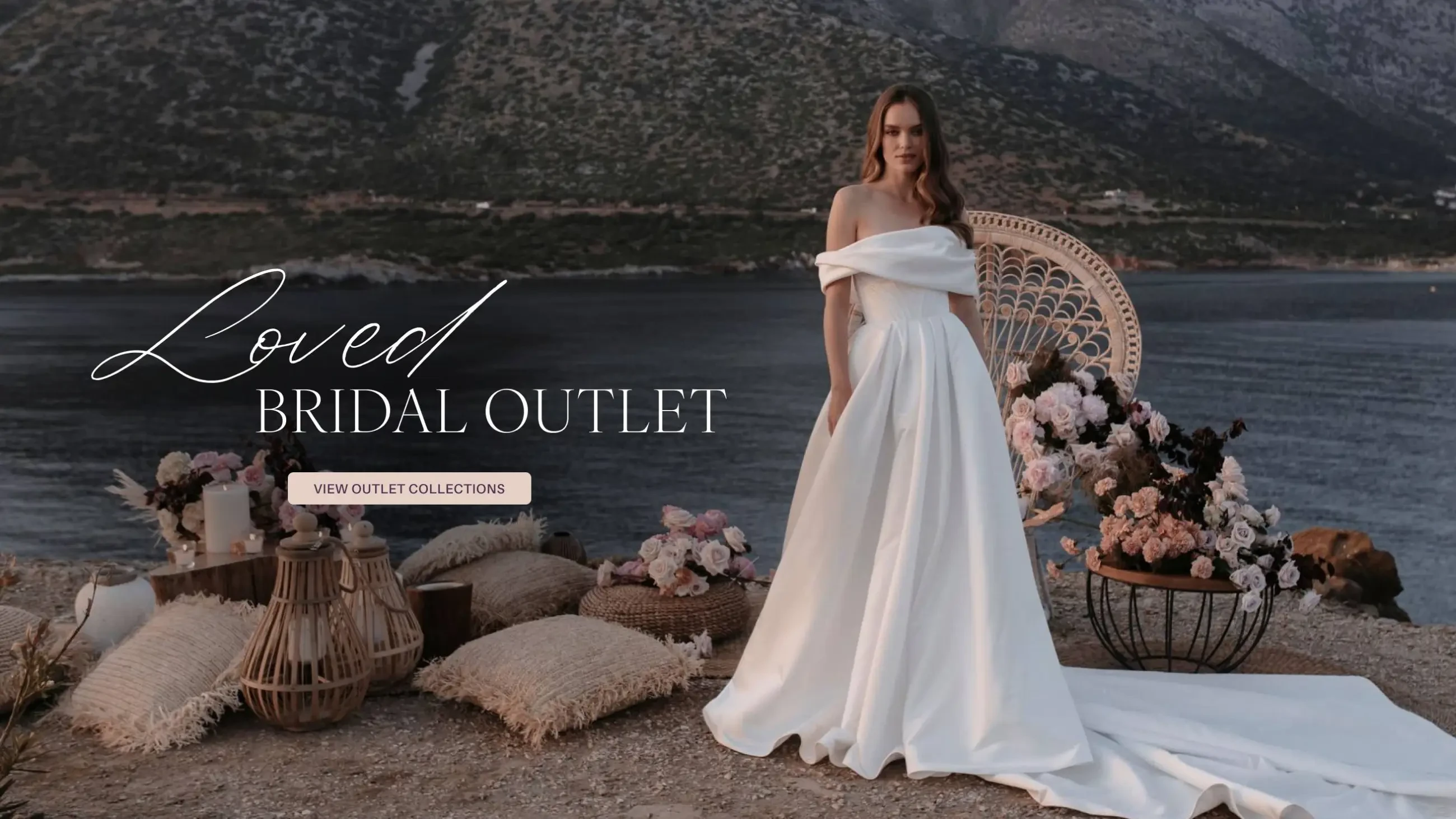Loved Bridal Outlet banner for desktop