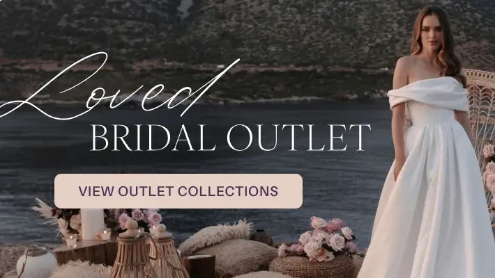 Loved Bridal Outlet banner for mobile