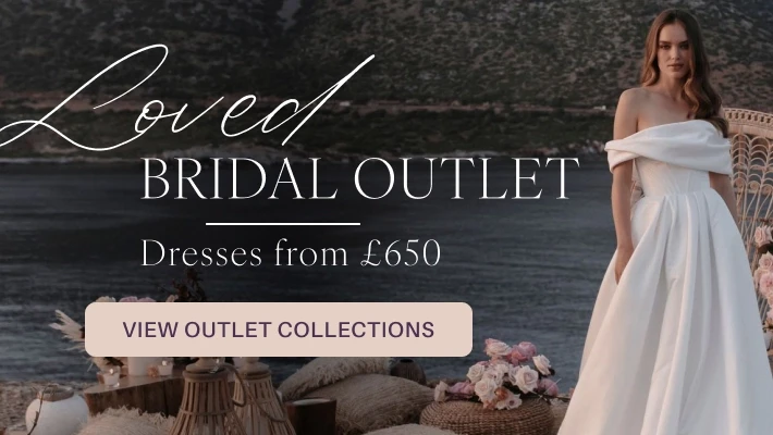 Loved Bridal Outlet banner for mobile