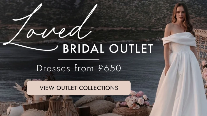 Loved Bridal Outlet banner for desktop